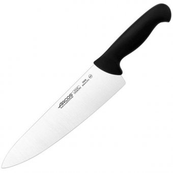 Нож поварской «2900» лезвие L=25 см черный ARCOS 290825