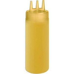 Емкость для соусов с тремя носиками 690мл D=7см желтый ProHotel 4141471