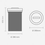 Мусорный бак Big Bin (60л) Brabantia 402029