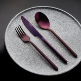 Вилка столовая «Саппоро бэйсик» фиолетовый матовый KunstWerk L=19см 3112424