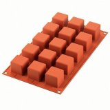 Форма для приготовления пирожных cube 3,5 х 3,5 см силиконовая арт. 26.105.00.0065