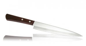 Кухонный нож для тонкой нарезки Kanetsugu, рукоять дерево 2006