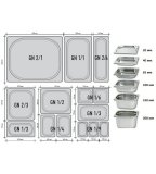 Гастроемкость с крышкой (1/3) H=200 мм, L=325 мм, B=176 мм ProHotel