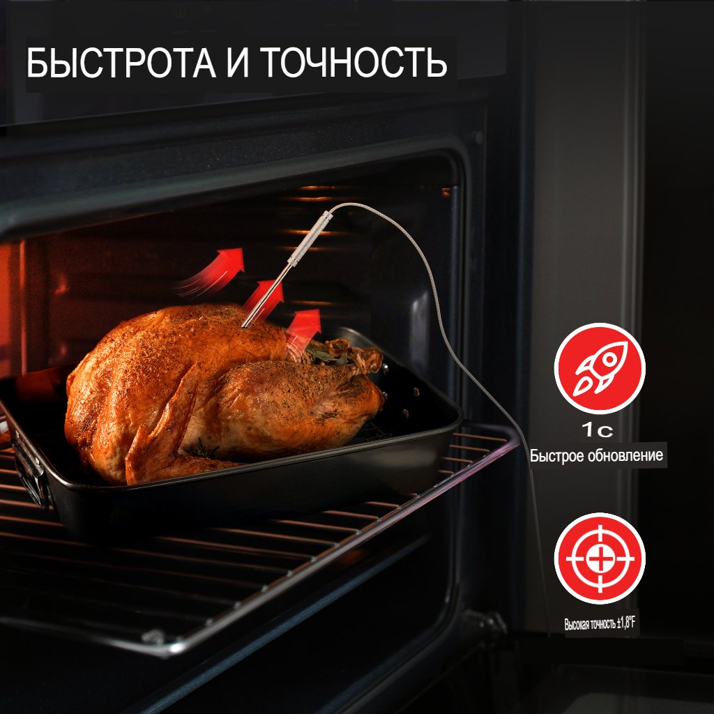 Кухонный цифровой термометр с щупом ThermoPro TP717