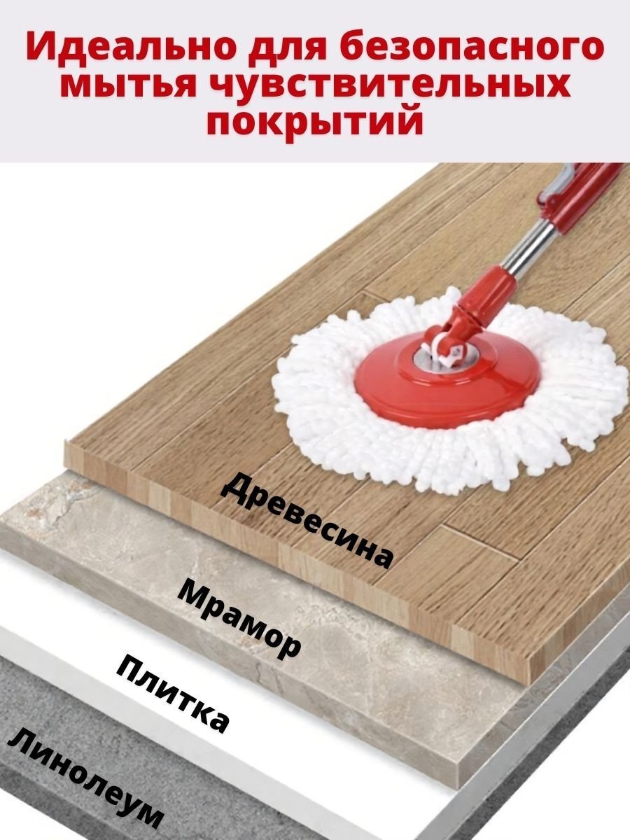 Сменная насадка для швабры LiAo из микрофибры