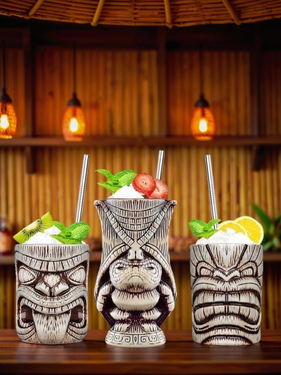 Набор керамических тики-стаканов для коктейлей: Lono, Kanaloa, 2 штуки