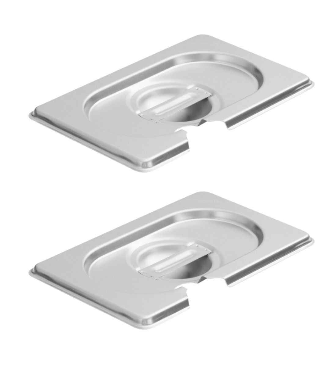 Крышка для гастроемкости GN 1/9 с вырезом для ложки ULMI, 2 штуки