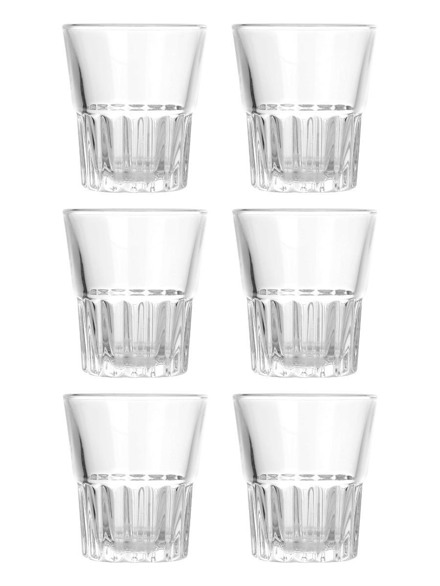 Стопка шот для напитков стеклянный 50 мл набор 6 шт «Винный» ОСЗ