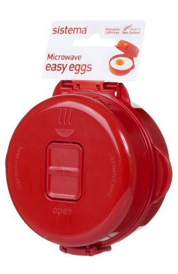 Sistema 1117 Easy Eggs Microwave Cookware Red