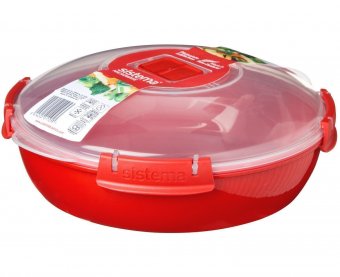 Контейнер круглый 1,3 л Microwave Sistema 1118