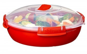 Контейнер круглый 1,3 л Microwave Sistema 1118