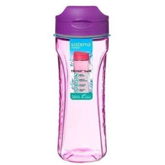 Бутылка для воды фиолетовая из тритана 600 мл Hydrate Sistema 640