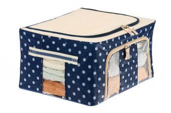 Органайзер для вещей на каркасе 40х30х20см, синий TD 0614