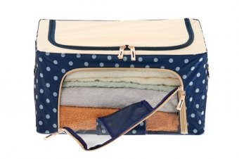 Органайзер для вещей на каркасе 40х30х20см, синий TD 0614