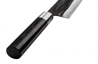 Набор: нож сантоку L=18,2 см, гвоздичное масло, салфетка Super 5 Samura SP5-0095C/Y