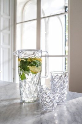 Набор из кувшина и 4 стаканов crystal арт. 4007535