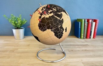 Малый пробковый глобус для путешественников, арт. SK CORKGLOBE2