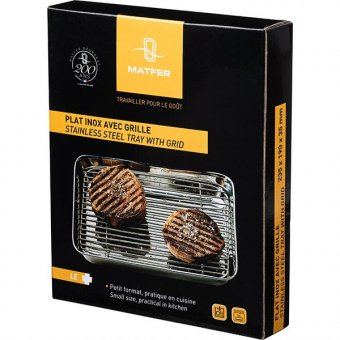 Гриль стальной L=235, B=190 мм MATFER 7020732
