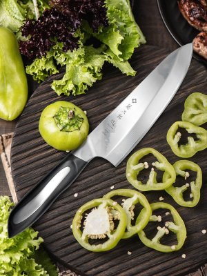 Кухонный нож для рыбы Tojiro, рукоять микарта FF-DE165