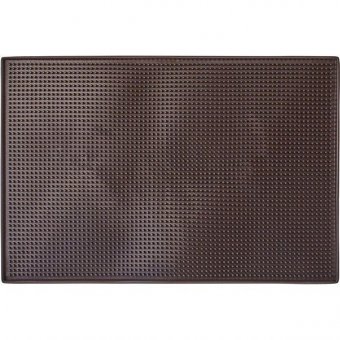 Коврик барный 45x30x1 см коричневый резиновый TouchLife 212649