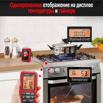 Цифровой термометр для духовки, барбеккю, гриля Thermopro TP20