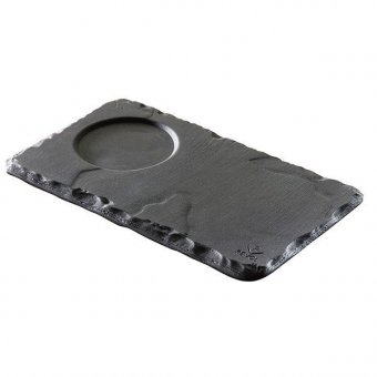 Блюдо с выемкой Basalt 14x8 см REVOL 3020879