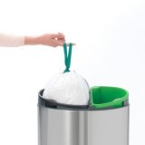 Мусорный бак Touch Bin new двухсекционный (10/23л) Brabantia 100680