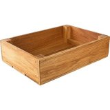 Ящик для подачи прямоугольный с бортом дуб 35х25 см PPwood 4090902