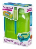 Набор Snack контейнер и бутылка 475 мл Lunch Sistema 1596, зеленый