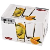 Набор стаканов, 6 шт, объем 290 мл, высокие, стекло, "Baltic", PASABAHCE, 41300