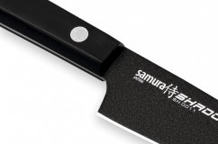 Нож овощной с покрытием Black-coating L= 9,9 см Shadow Samura SH-0011/A