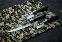 Набор: 3 кухонных ножа (23, 43, 95), гвоздичное масло, салфетка Super 5 Samura SP5-0220C/Y