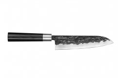 Набор: нож кухонный сантоку L=182 мм Samura Blacksmith, гвоздичное масло, салфетка SBL-0095C/K