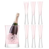Набор для сервировки шампанского moya малый, розовый арт. G1372-00-436