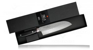 Универсальный кухонный нож сантоку Kanetsugu, рукоять эко-дерево 6003