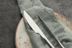 Нож столовый «Саппоро бэйсик» серебро KunstWerk L=22 см, 6 шт 3112135
