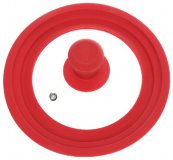 Крышка универсальная "Miolla" красная для сковород и кастрюль диаметром 22, 24, 26 см